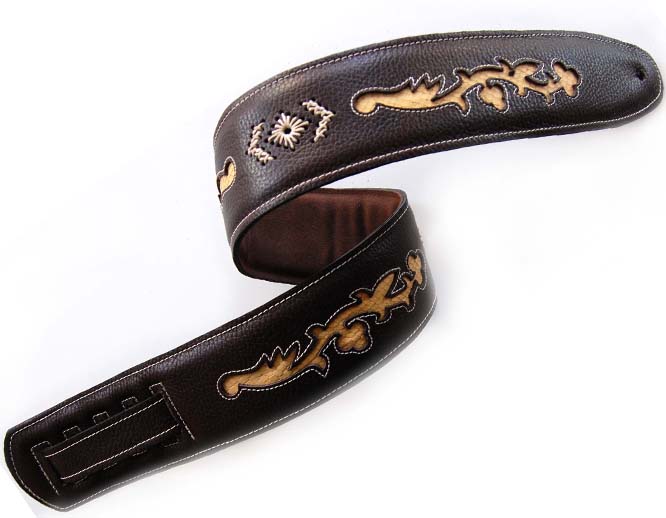 CORREA GUITARRA - BOURBON MARIACHI MARRON-NEGRA